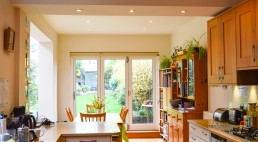 Kitchen in a side extension